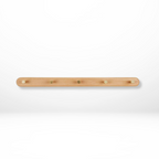 Space-Saving Wall Hooks with Brass Accents – Natural Wood Coat Hooks for Wall, Ideal for Coats, Towels, Bags, and Keys 7