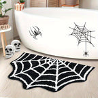 Spider Web Rug - Soft Faux Cashmere for Gothic Halloween Décor 8