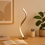 Spiral LED Table Lamp - Modern Design for Bedroom & Desk Use 2