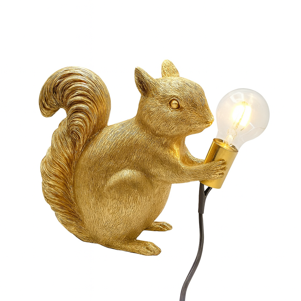 Squirrel LED Table Lamp – Cute Bedside Lamp with Warm Light for Kids' Rooms and Modern Bedroom Decor 1