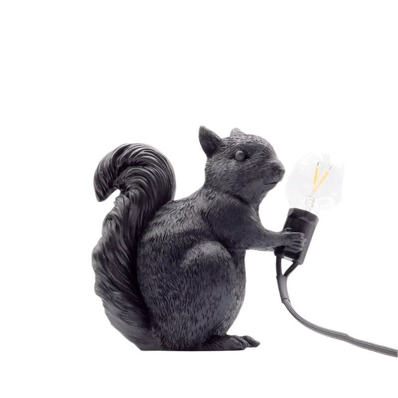 Squirrel LED Table Lamp – Cute Bedside Lamp with Warm Light for Kids' Rooms and Modern Bedroom Decor 3