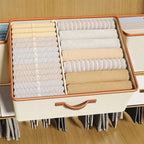 Stackable Storage Bin with Dividers for Closet Organization – Foldable Fabric Storage Container for Clothes and Accessories 4