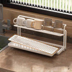 Stainless Steel Bottle Drying Rack - Durable 2-Tier Bottle Dryer 2