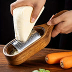 Stainless Steel Cheese Grater With Handle - Ergonomic Grip & Durable Design 0