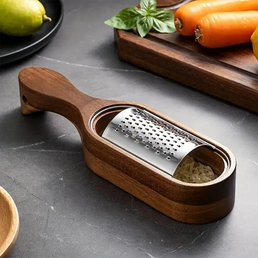 Stainless Steel Cheese Grater With Handle - Ergonomic Grip & Durable Design 1