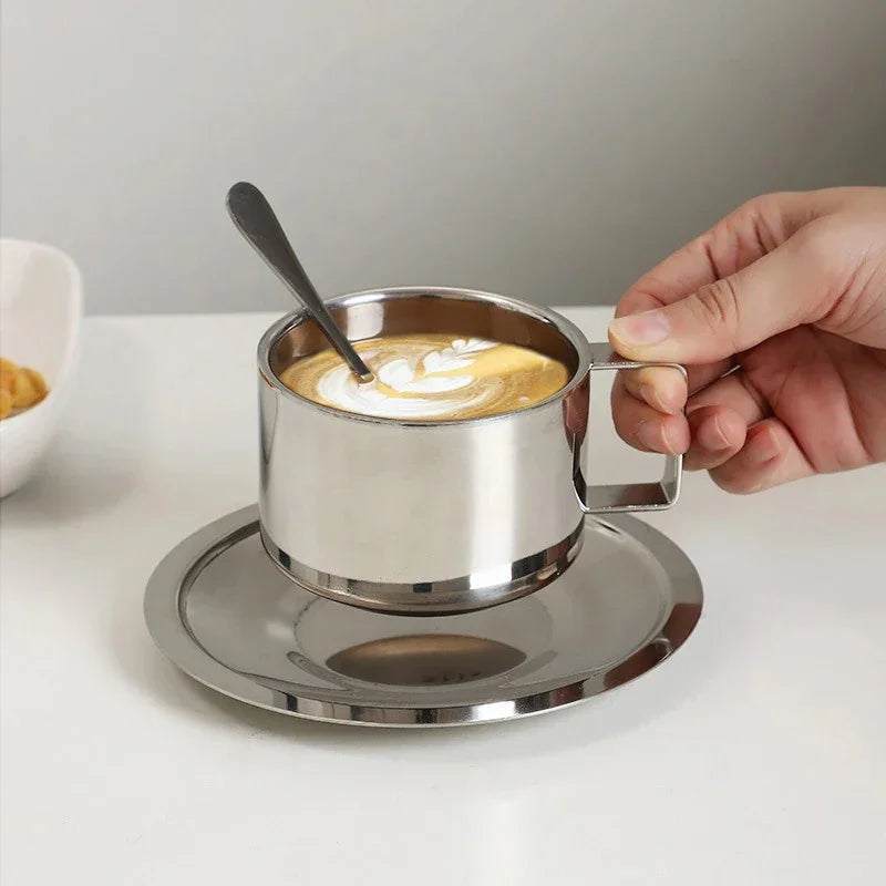 Stainless Steel Coffee Mug Set - Durable, Stylish, Temperature Retentive 3