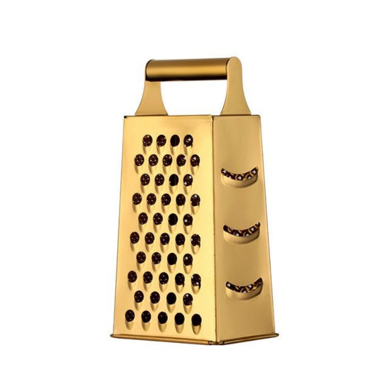 Kitchen Grater Stainless Steel Handheld 23 cm Polished Finish - Gold