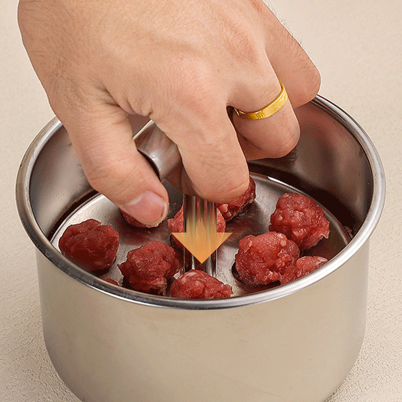 Stainless Steel Meatball Mold - Create Perfectly Shaped Meatballs Easily 2