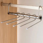 Stainless Steel Pants Hanger - Maximize Closet Space & Easy Access 5