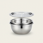 Stainless Steel Prep & Drain Set - Multi-Function Kitchen Tool & Utensils 4