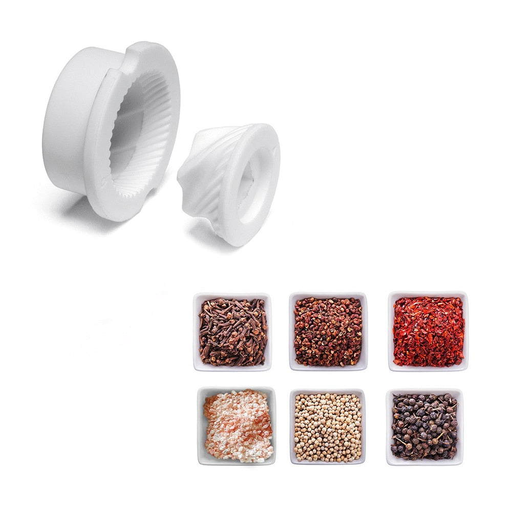 Stainless Steel Salt and Pepper Mill - Adjustable Grinders for Fresh Spices 6