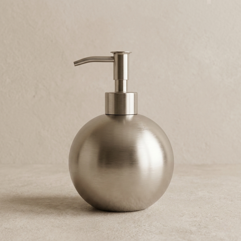 Stainless Steel Soap Dispenser Countertop Lotion and Shampoo Pump
