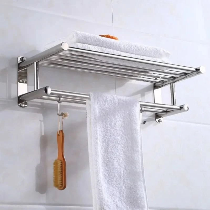 Stainless Steel Towel Holder - Space-Saving and Stylish Design 3