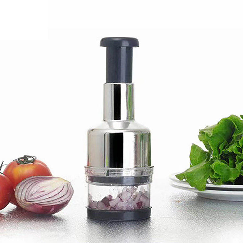 Stainless Steel Vegetable Chopper - Durable, Easy-Clean Design 0