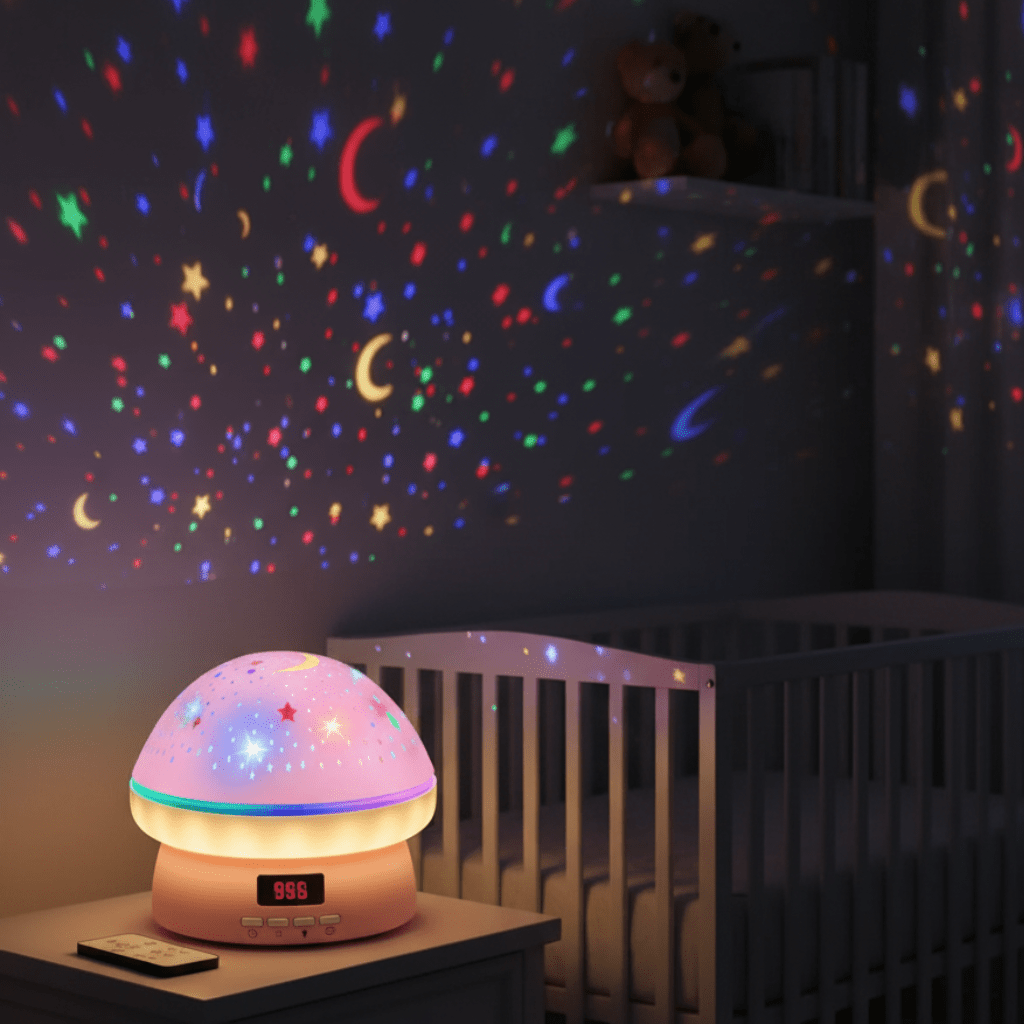Star Projector Night Light with 16 Colors and Timer – Kids' Room LED Sky Projector 0