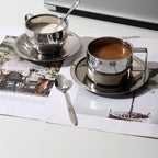 Steel Coffee Set - Elegant Design with Double-Walled Insulation 5