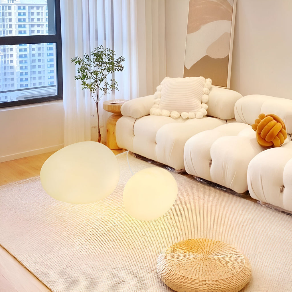 Stone-Shaped LED Table Lamp - Adjustable 3-Color Light for Bedside & Desk 2