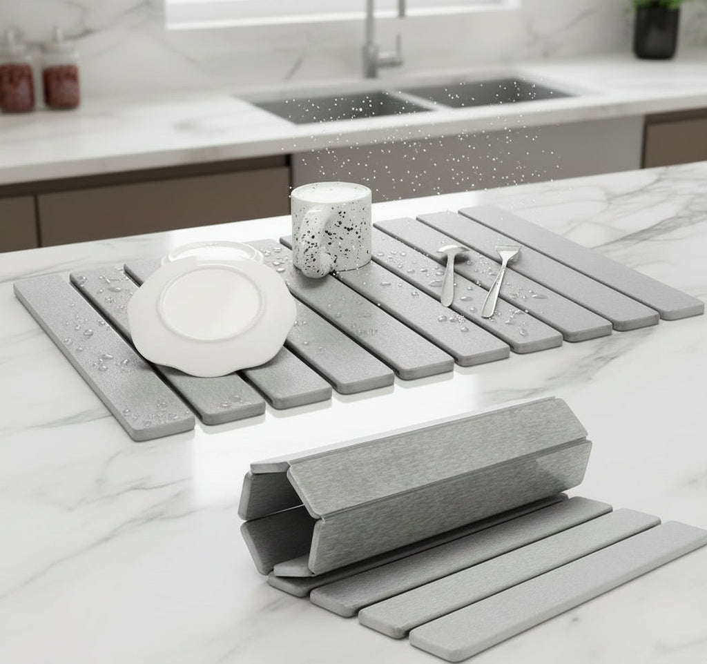 Stone Bath Mat - Quick-Drying, Antibacterial Bathroom Mats for Hygiene 0