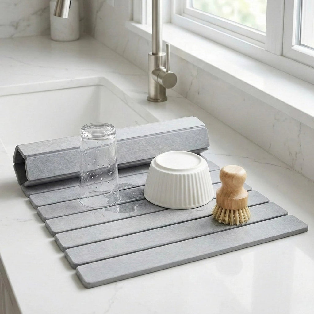 Stone Bath Mat - Quick-Drying, Antibacterial Bathroom Mats for Hygiene 2