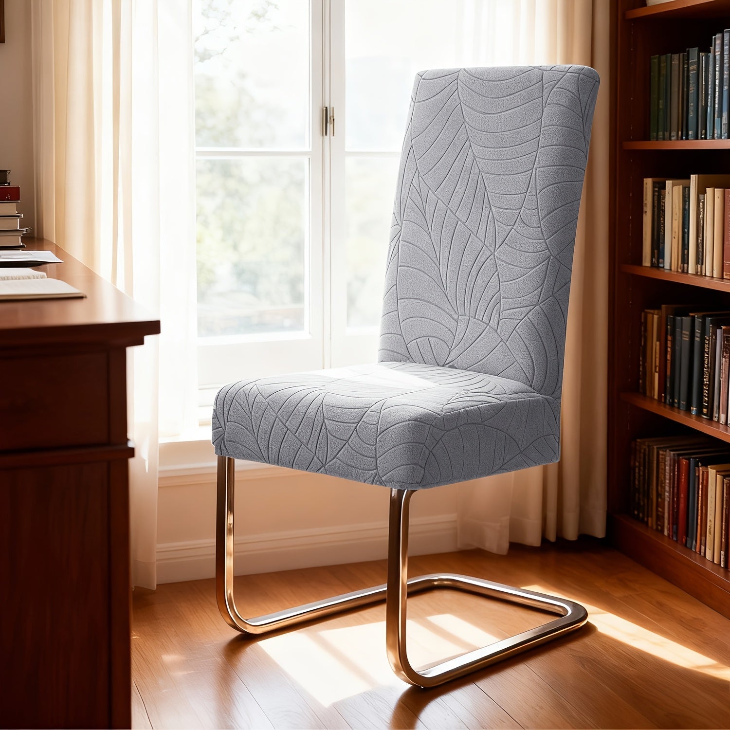 Stretch Chair Covers - Soft Polar Fleece Protection for Dining Chairs 4