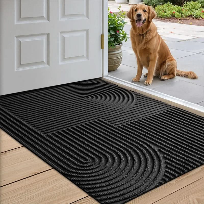 Absorbent Curved Doormat Ð Stylish Non-Slip Front Door Mat for Indoor & Outdoor Use 2