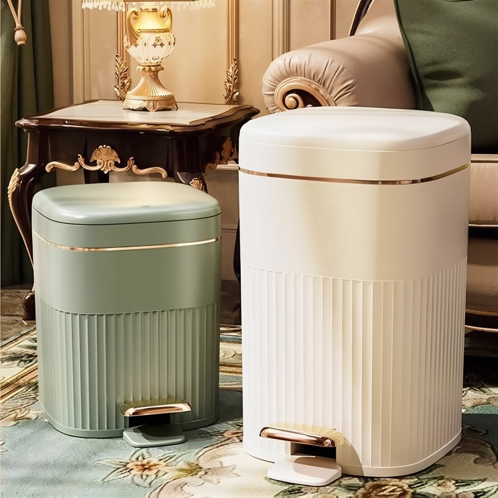 Stylish Pedal Waste Container for Hygienic Disposal 1