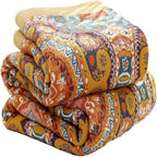Sunrise Boho Reversible Cooling Blanket - Breathable Cotton for Comfort 0