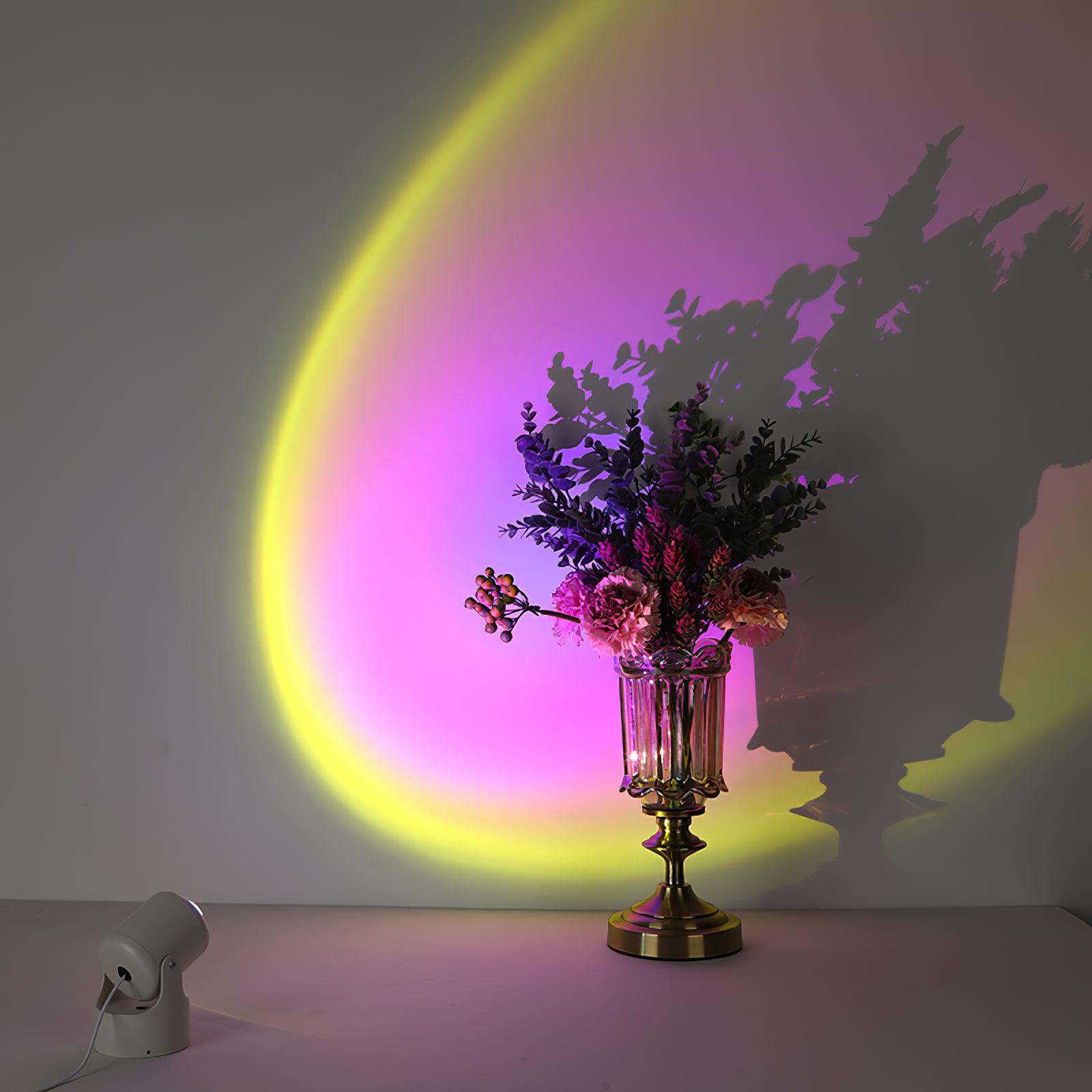 Sunset Projection LED Table Lamp - Create Cozy Bedroom Ambiance 8