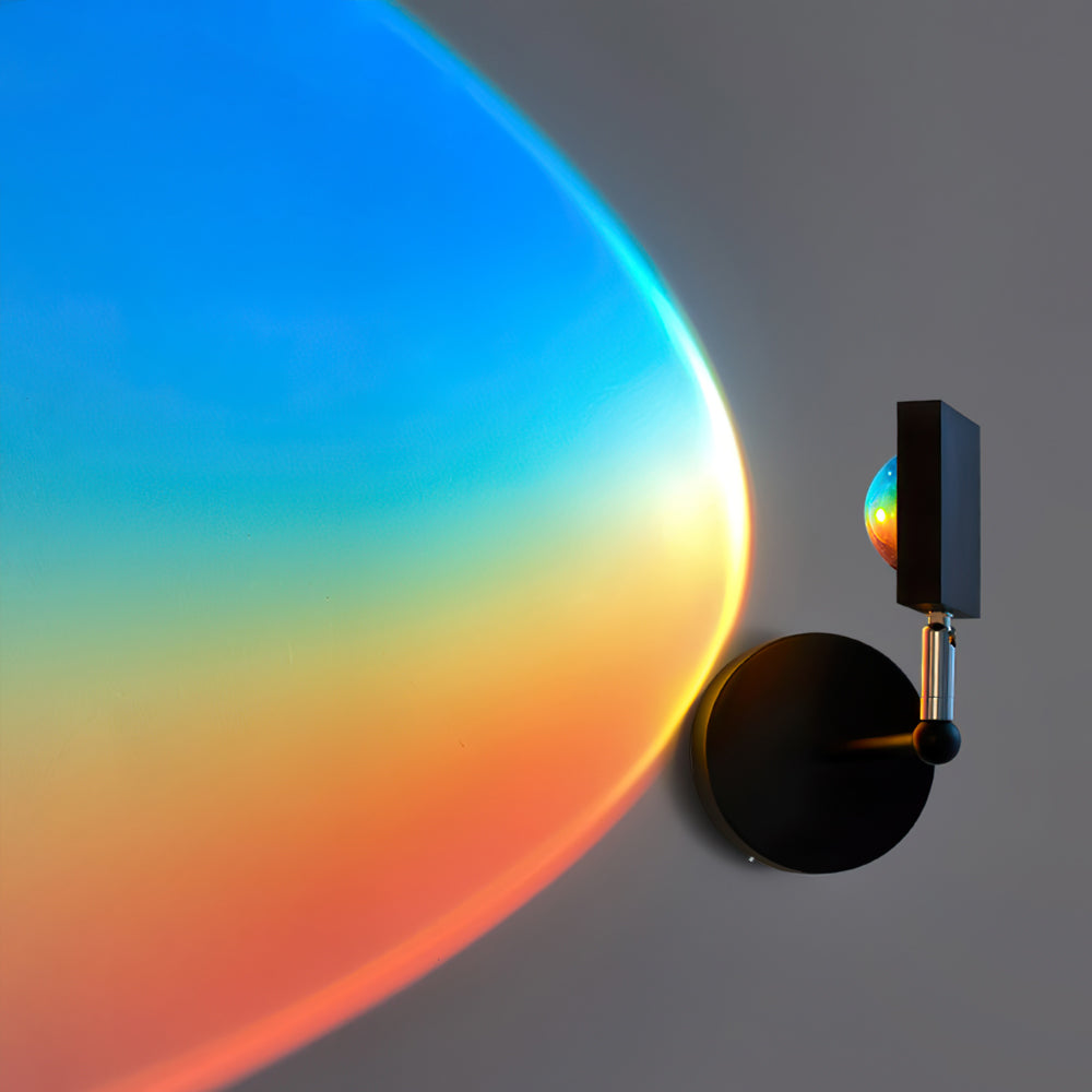 Sunset Wall Sconce Lighting - Dual-Tone LED Halo Effect, Modern Design 1