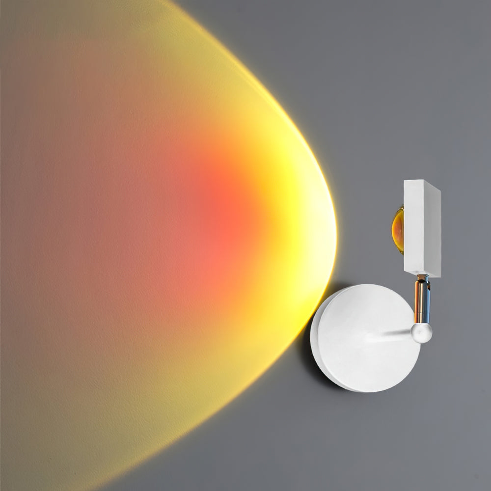 Sunset Wall Sconce Lighting - Dual-Tone LED Halo Effect, Modern Design 2