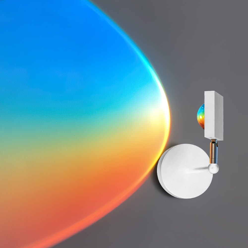Sunset Wall Sconce Lighting - Dual-Tone LED Halo Effect, Modern Design 3