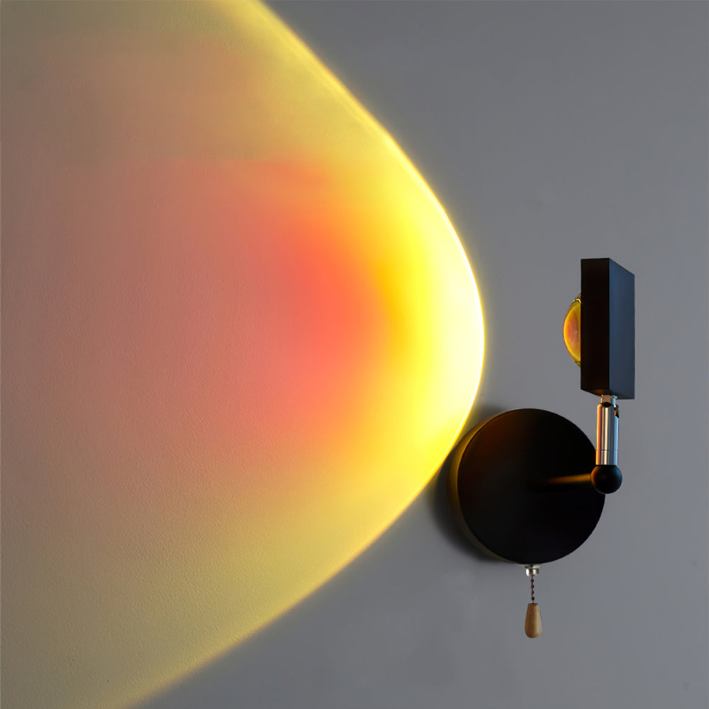 Sunset Wall Sconce Lighting - Dual-Tone LED Halo Effect, Modern Design 4