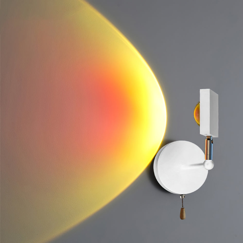 Sunset Wall Sconce Lighting - Dual-Tone LED Halo Effect, Modern Design 6