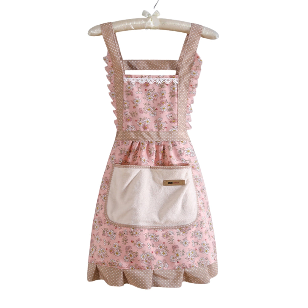 Sweet Flora Kitchen Apron - Durable, Waterproof, Adjustable Fit for Women 3