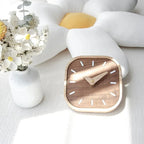 Table Clock - Handmade Black Walnut, Silent Desk Clock for Modern Decor 1