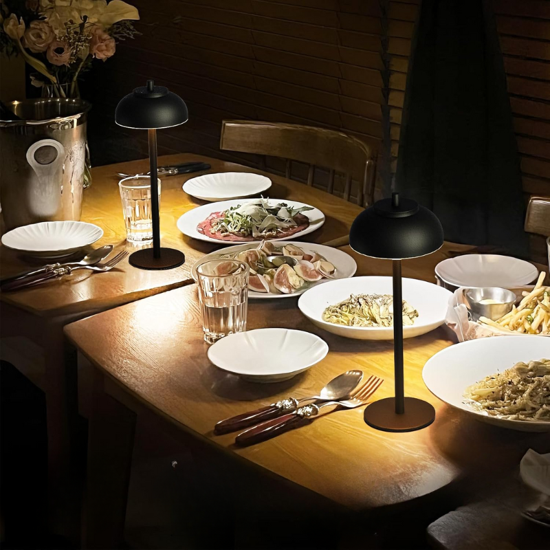 Table Lamp LED Cordless Aluminum Touch Control 2000mAh Rechargeable Battery 01