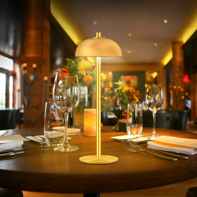 Table Lamp LED Cordless Aluminum Touch Control 2000mAh Rechargeable Battery 02