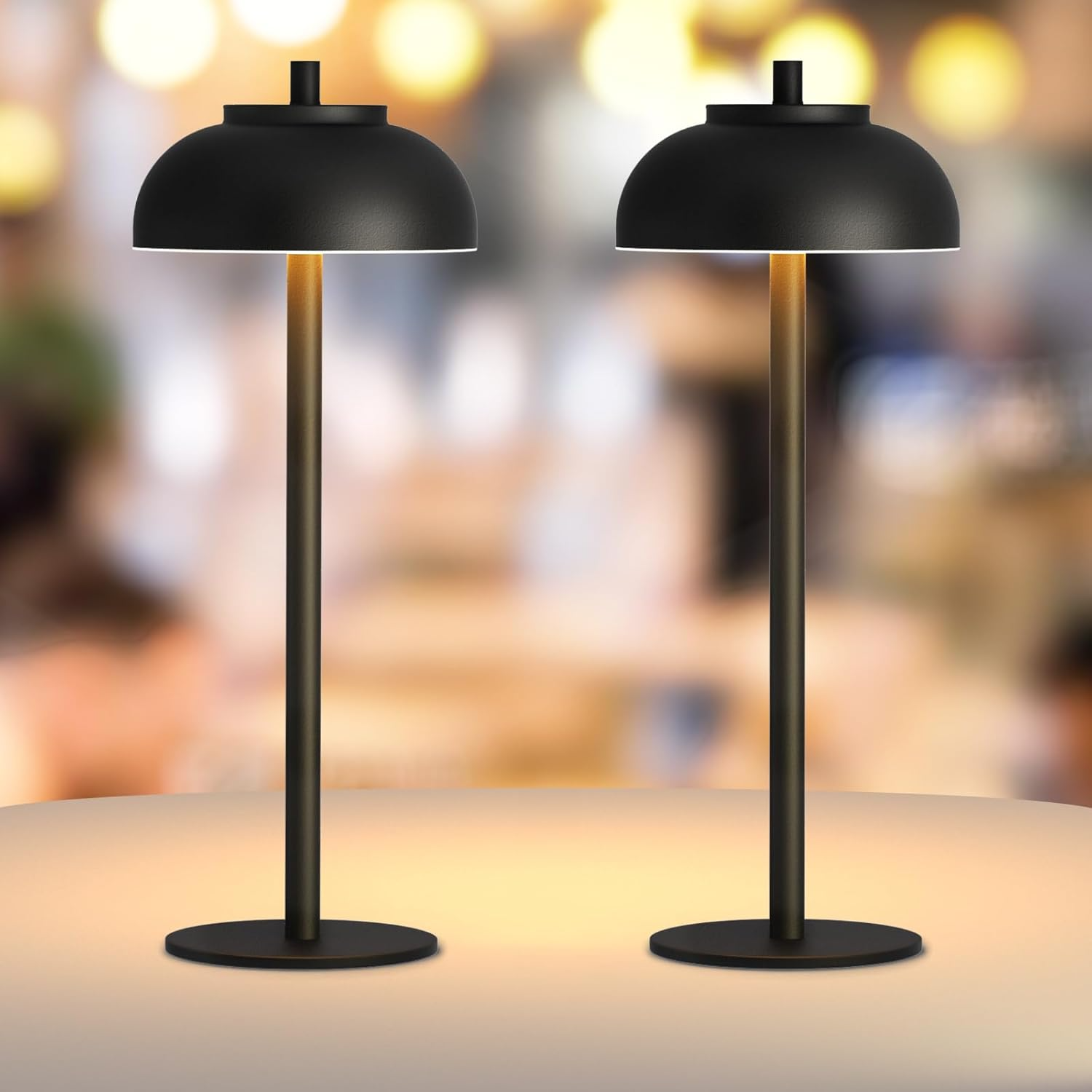 Table Lamp LED Cordless Aluminum Touch Control 2000mAh Rechargeable Battery 04
