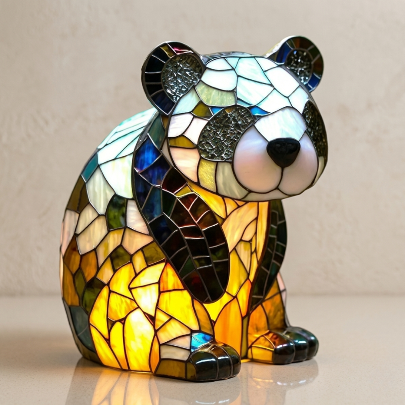 Table_Lamp_Stained_Glass_Panda_Design_Resin_Base_10_x_9_x_7_in_Warm_White_LED_Compatible_01