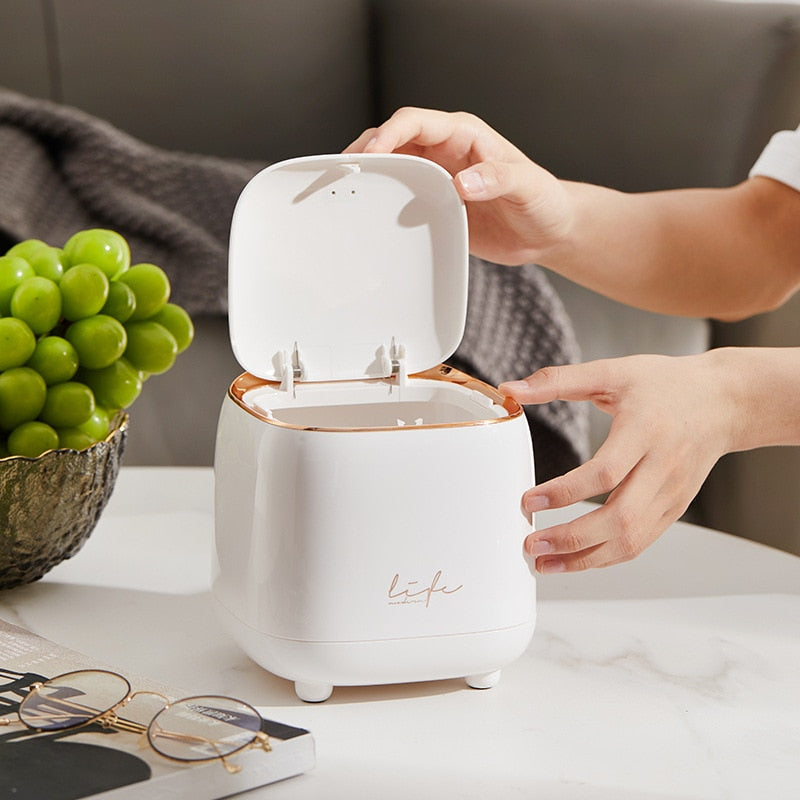 Table Waste Bin - Stylish & Compact Garbage Can for Home & Office 4