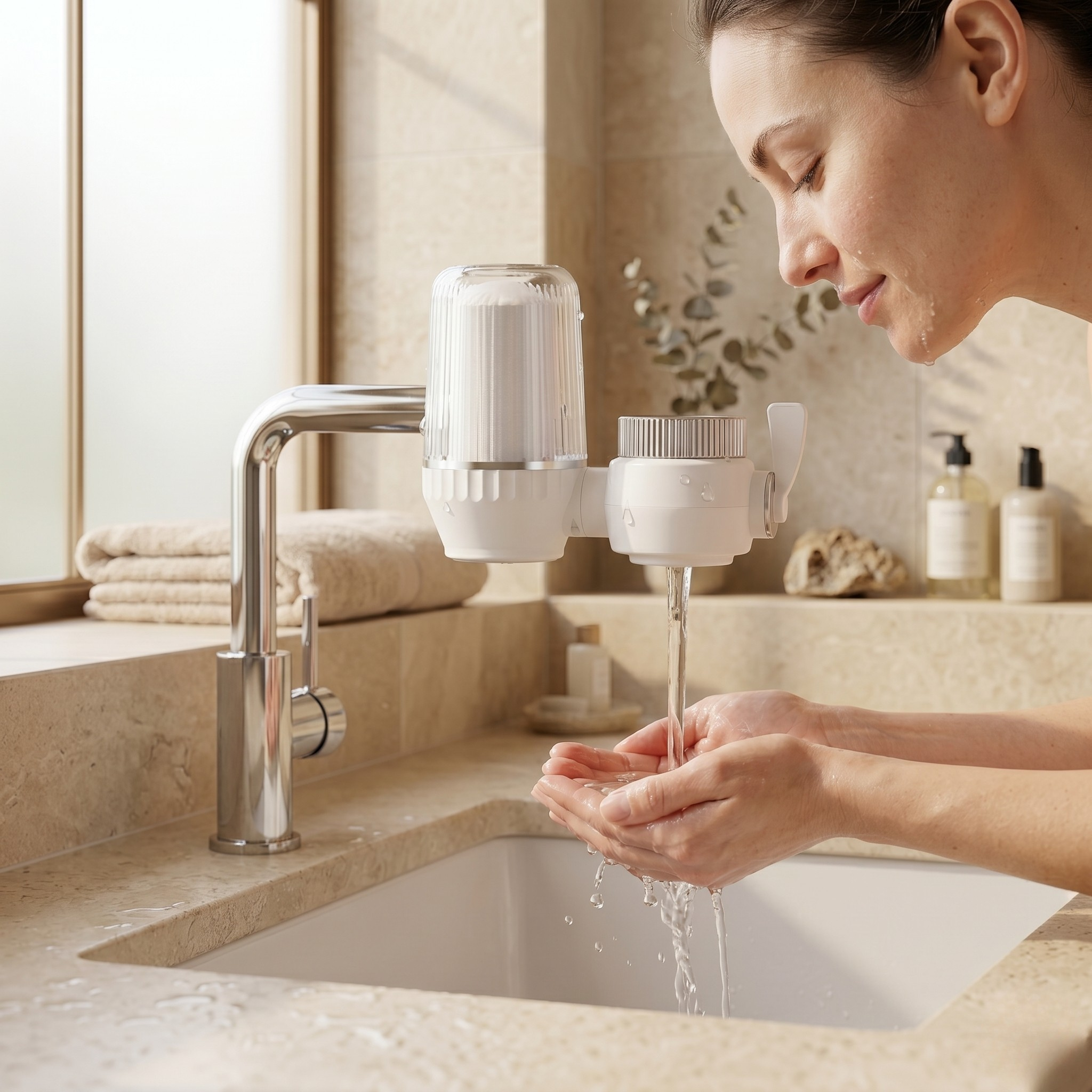 Tap Water Filter - Multi-Layer Water Filtration System for Cleaner Water 0