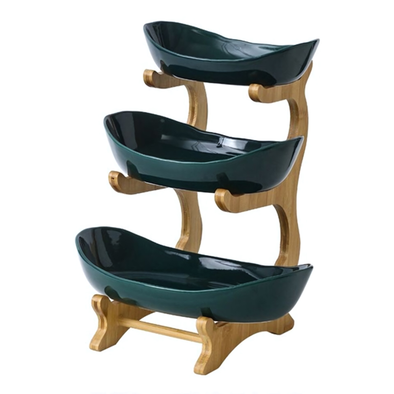Three-Tier Modern Fruit Bowl - Stylish Kitchen Organization & Space-Saving 5