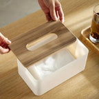 Tissue Box Cover - Minimalist Bamboo Design for Modern Spaces 2