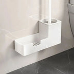 Toilet Brush Set ABS Handle Freestanding Bathroom Storage Holder 2