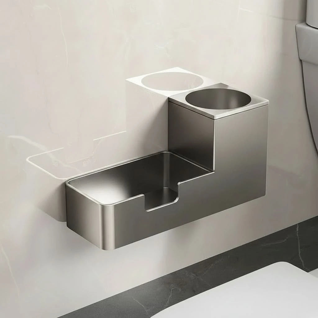 Toilet Brush Set ABS Handle Freestanding Bathroom Storage Holder 5