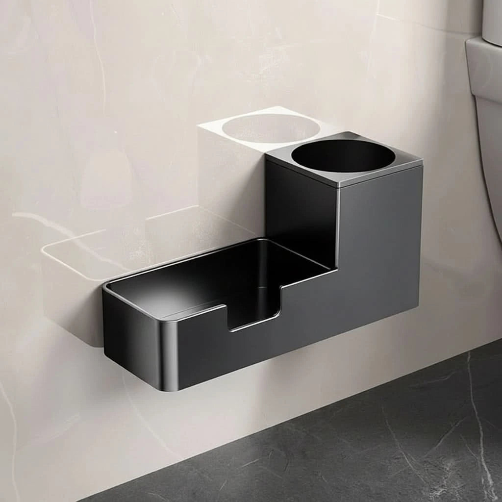 Toilet Brush Set ABS Handle Freestanding Bathroom Storage Holder 6