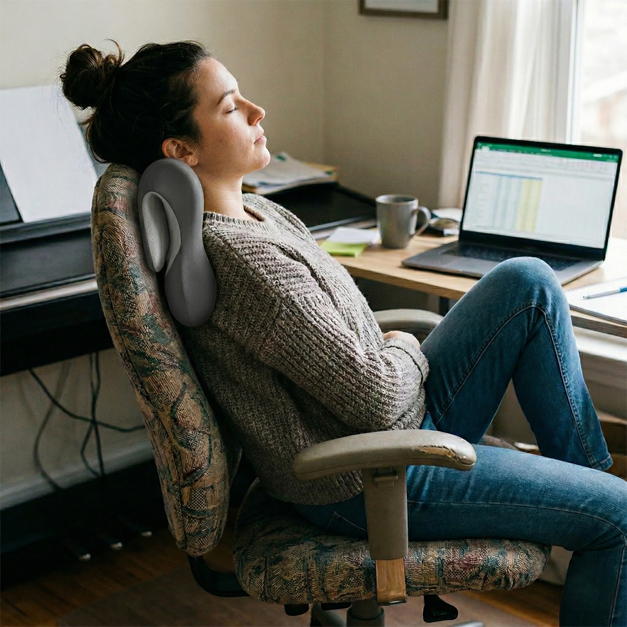 Travel Neck Pillow - Ergonomic Neck Support for Comfort and Alignment 5