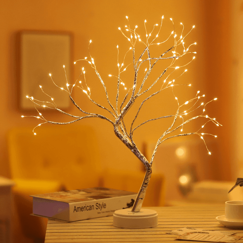 Tree of Light LED Table Lamp - Unique Design for Cozy Ambiance 0