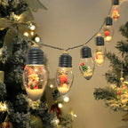 Christmas LED String Lights with 10 Decorative Figures, USB Powered, Warm White 13