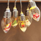 Christmas LED String Lights with 10 Decorative Figures, USB Powered, Warm White 3